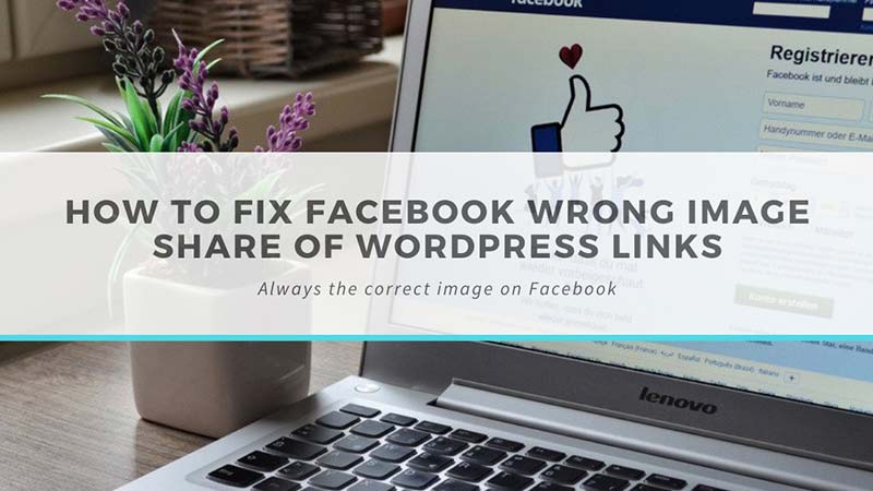 How to fix Facebook wrong image share of WordPress links
